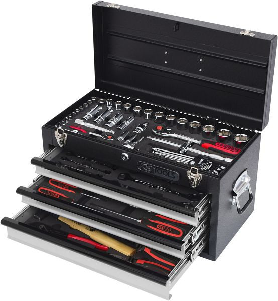KS Tools 1/4"+1/2" CHROMEplus Universal-Werkzeug-Satz, 99-teilig GEAR, 918.0100
