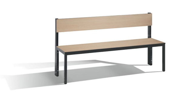 C+P Sitzbank mit Rückenlehne, Basic Plus, H796xB1500xT407mm, 8061-300 S10002