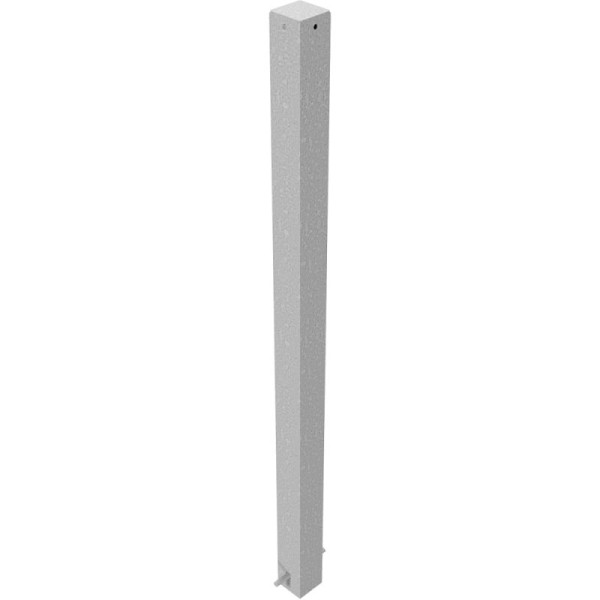 Stein HGS Absperrpfosten -Bollard- 70 x 70 mm, feststehend /zum Einbetonieren, ohne Farbe, ohne Ösen, 470