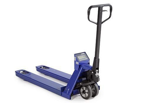 DENIOS Handhubwagen HW mit integrierter Waage, Tragkraft 2000 kg, 128380