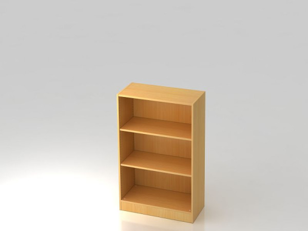 Hammerbacher Regal 3OH, Sockelblende Buche, 80x40x127 cm (BxTxH), V6500/6