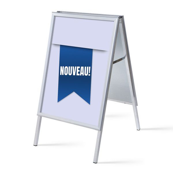 Showdown Displays Kundenstopper A1 Komplettset Neu Blau Französisch, ZPA1G32MEI531