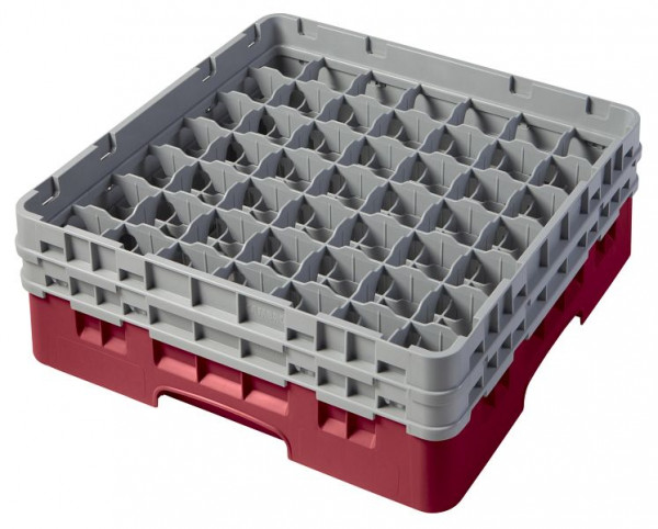 Cambro Spülkorb mit 49 Fächer Camrack® 13,3 cm Preiselbeere, 49S434416