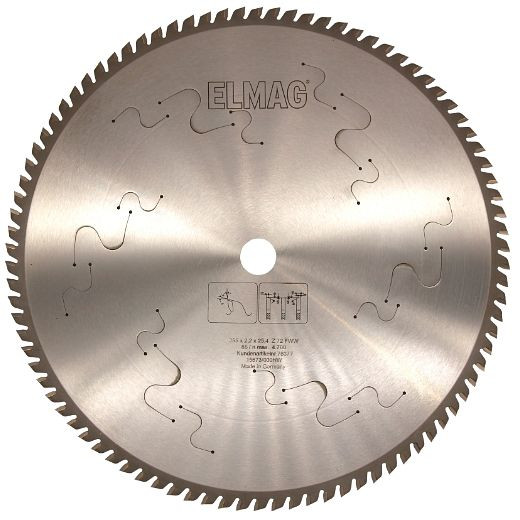 ELMAG Sägeblatt Evolution PRO HM, 355x2,2/1,95x25,4 mm, 72 GZ, 78377