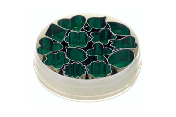 Schneider Dekor Ausstecher im Satz "Gemischte Formen", 14-teilig, Höhe: 20 mm, Edelstahl, 199654