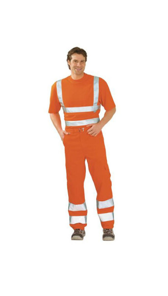Planam Warnschutz Bundhose, uni orange, Größe 48, 2011048