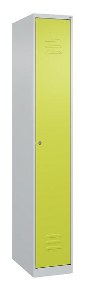 C+P Umkleidespind Classic PLUS mit Mitteltrennwand, 1850x300x500mm, 7035/0024, Zylinderschloss, 080000-10F S10010