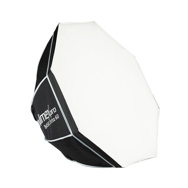 Walimex pro Softbox Octagon 60cm, um 360° drehbar, inkl Front- und Zwischendiffusor, Transporttasche, Bowens Adapter, 1023419