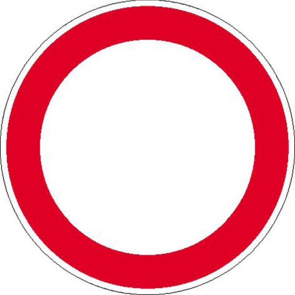 Stein HGS Hinweisschild zur Betriebskennzeichnung, Verbot für Fahrzeuge aller Art, 500 mm / Alu, geprägt, 11.1216