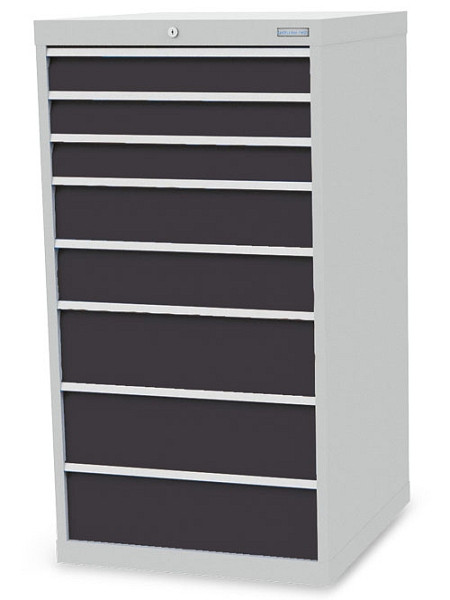 Bedrunka+Hirth Schubladenschrank, Tiefe 736 mm, Maße (B x T x H): 705 x 736 x 1319 mm, R 24-24, 8 x Schublade, 713/0323V10Z