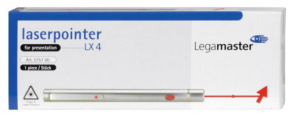 Legamaster Laserpointer LX4, rot Laserpunkt, 7-575700