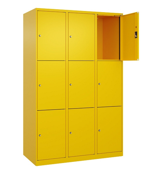 C+P Schließfachschrank Evolo PLUS, 9 Fächer, 1850x1200x500mm, 1023/1023, 049000-323 S10022