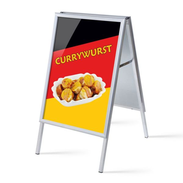 Showdown Displays Kundenstopper A1 Komplettset Currywurst, ZPA1G32MEI210