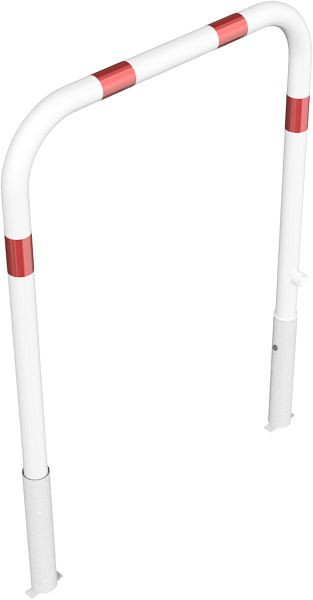 Schake Wegesperren herausnehmbar und drehbar mit Dreikantverschluss ohne Knieholm, feuerverzinkt und weiß beschichtet, Gesamtbreite: 1000 mm, 465_10FB