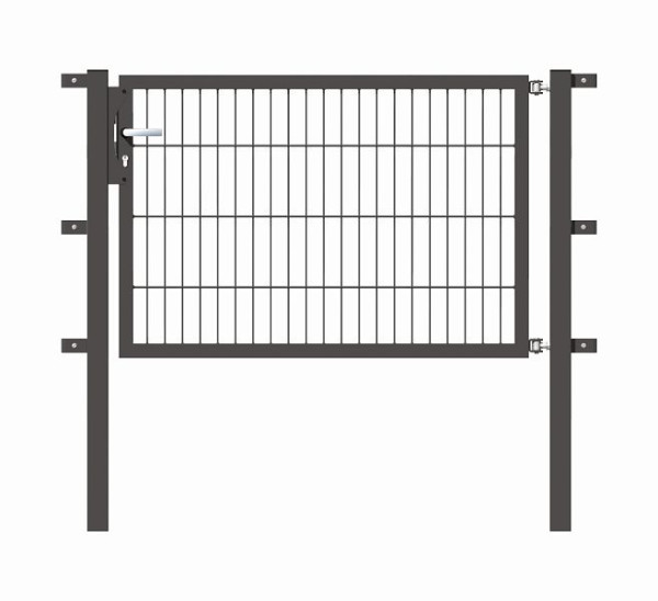 Alberts Einzeltor Flexo mit Zubehör, Breite 125 cm, Höhe: 80 cm, anthrazit, 647278