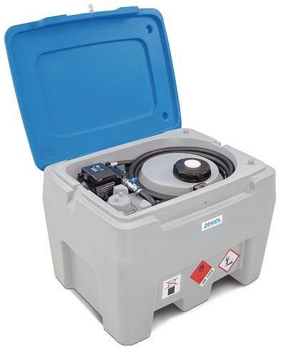 DENIOS Mobile Dieseltankstelle PolyMove PM 250 aus PE, 12 Volt Pumpe, 250 Liter Volumen, 214357