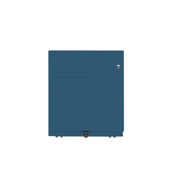 Bisley Rollcontainer Note™, 2 Schubladen, Tiefe 565 mm, Griffleiste, 687 prussian, NWA59M7SF687