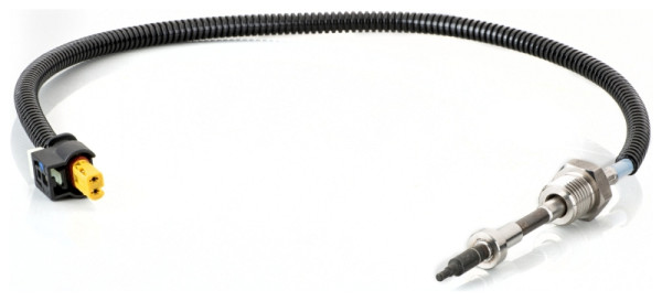 HELLA Sensor, Abgastemperatur, 2-polig, geschraubt, Kabel: 410mm, 6PT 014 494-581