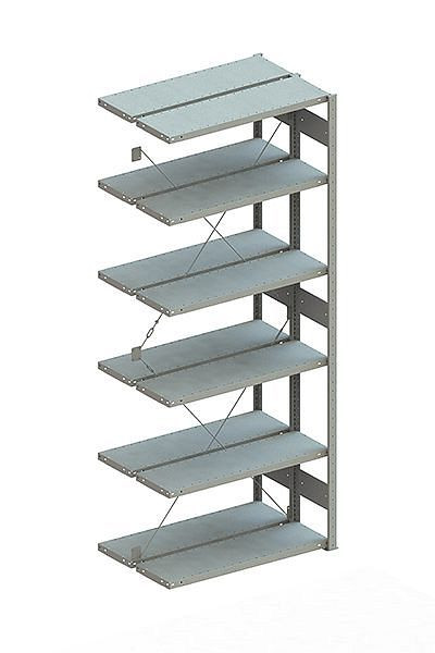 Meta CLIP 100 DAR 2500x1000x300 mm, RAL 7035, Bodenanzahl: 2 x 6, 20070665