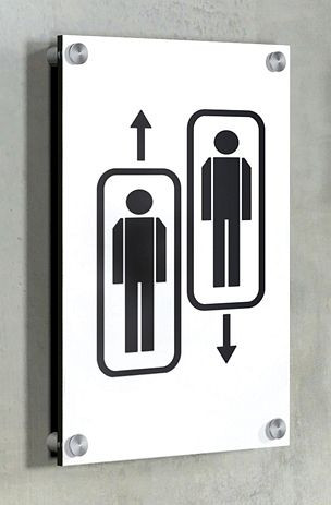 Kerkmann Hinweißchild DIN A4, B 210 x H 297 mm, transparent, 43695184