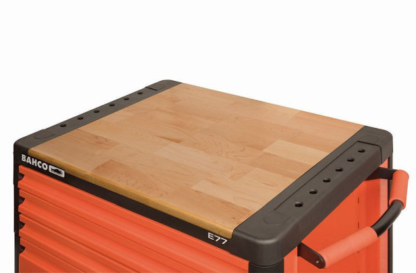 Bahco Holz Arbeits- und Ablageplatte zu Premium Werkstattwagen, 1477K-ACTW