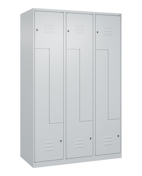 C+P Z-Spind Classic PLUS, 6 Abteile, 1850x1200x500mm, 7035/7035, Zylinderschlösser, 080003-326 S10015