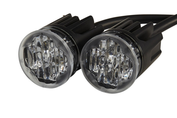 HELLA LED-Blitz-Kennleuchte, BST-Round, 24/12V, rot, Einbau, Kabel: 1850mm, Anbau, Set, 2XD 014 564-601