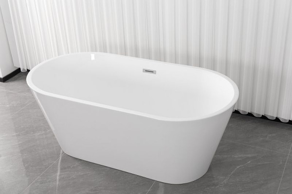 Sanotechnik Badewanne YORK Acryl freistehend 170x75x58cm weiß, G9042