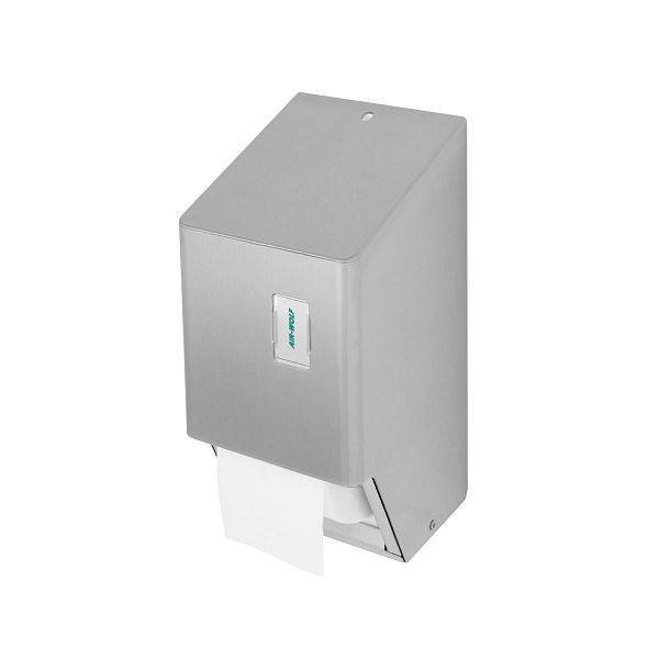 Air Wolf WC-Papierspender, Wandmontage, Edelstahl transparent pulver beschichtet, Edelstahl, Serie Omega, 29-090
