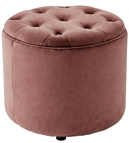 CLP Sitzhocker Pantin Samt, pink, 312651, 4251756406325