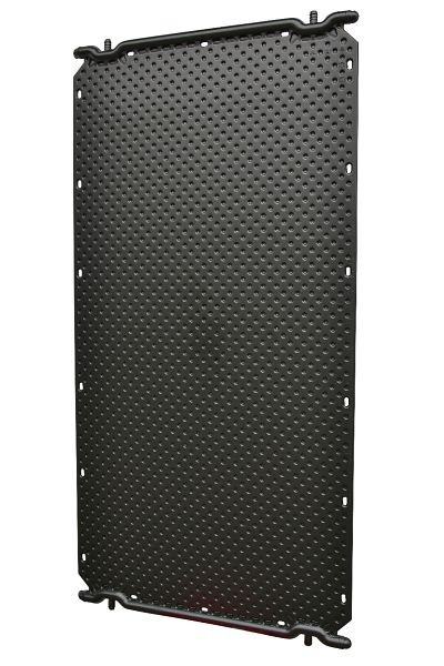 OKU MAX-Absorber 2 x 1 m schwarz Anschlüsse universal 4 x Ø 40 mm, 4 x Ø 25 mm, 2000