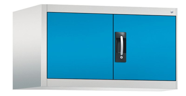 C+P Aufsatzschrank Acurado, H500xB930xT600mm, Farbe: Lichtgrau / Lichtblau, Muldengriff, 9294-000 S10002