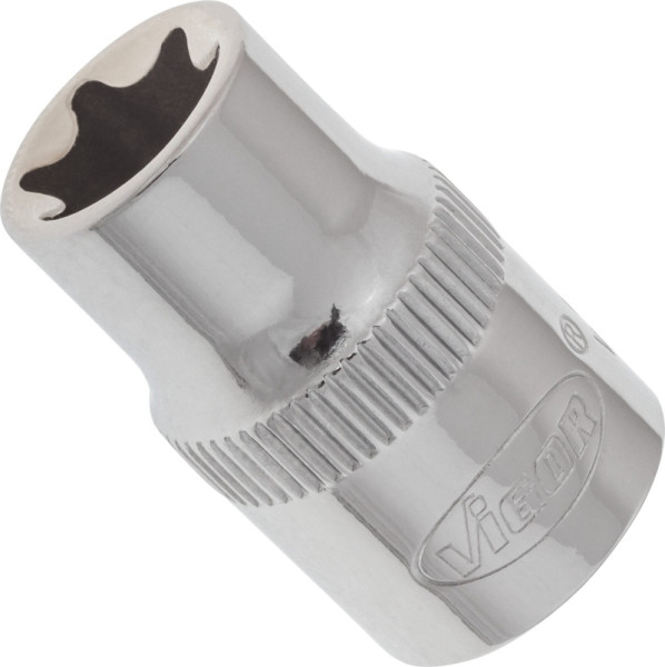 VIGOR T Steckschlüsseleinsatz, 3/8 Zoll (10 mm) Vierkant, E Profil, SW E12, V2144N