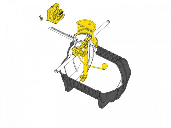 Speidel Komplettset Haus + Garten Comfort Befahrbar 4000 Liter, Erdtank, Filter-Siphon-Modul &-Rückspülvorrichtung, Hausentnahmeset, 08316-0001