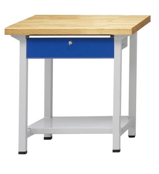ANKE Werkbänke Arbeitstisch, Modell 13, 800 x 700 x 890 mm, RAL 7035/5010, KSP 40 mm, 400.053