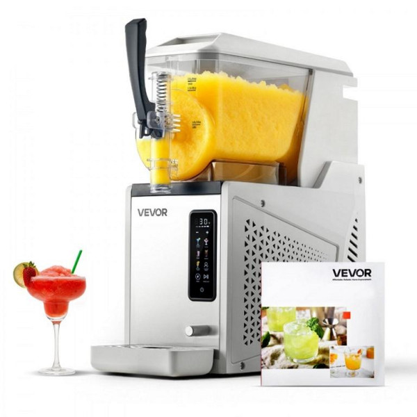 VEVOR Slush Maschine 3L, 350W, Elektrische Margarita-Maschine mit Selbstreinigung, für Frozen Margaritas, Frappés, Shakes, CGXXRJ25X13LRYFFU001V2
