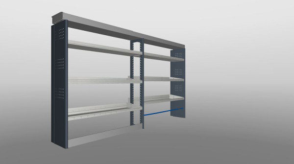 Plastipol-Scheu Profi-Line Fahrzeugeinrichtungslösung Modul 1710 x 2855 x 300/410 mm, PL 707