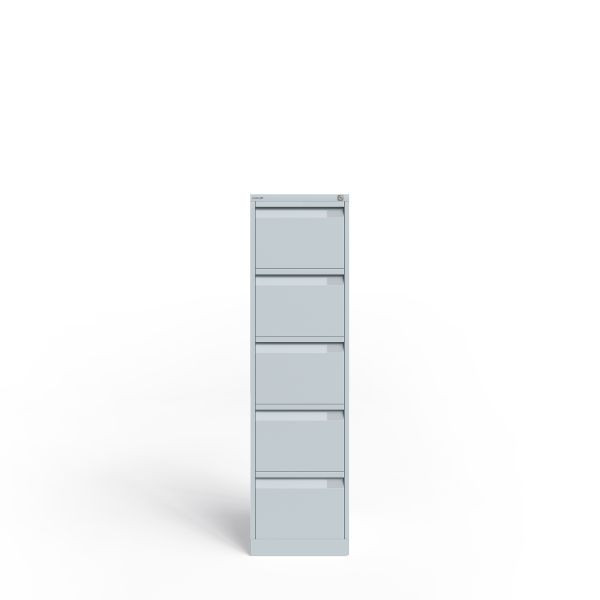 Bisley Hängeregistraturschrank, einbahnig, DIN A4, 5 HR-Schubladen, Farbe lichtgrau, 3653645
