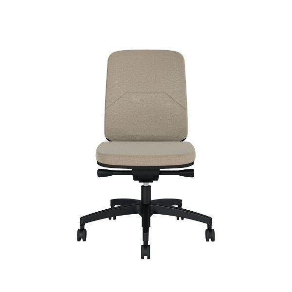 Bisley Bürodrehstuhl Bali, Gepolsterte Rückenlehne Kunststofffußkreuz, TN9111 warm grey, BALIKGTN9111