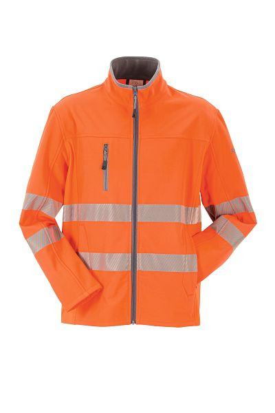 Planam Norit Warnschutz Herren Pure Softshelljacke orange 24, 5910024