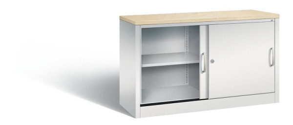 C+P Sideboard mit Schiebetüren Acurado, H720xB1200xT400mm, Farbe: Lichtgrau, Bügelgriff, 2 OH, 5723-00 S10441