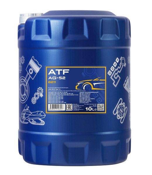 MANNOL Getriebeöl 8211 ATF AG 52 Automatic Special, VE: 10 l, MN8211-10