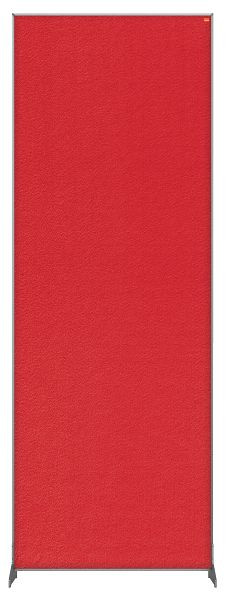 Nobo Impression Pro Stellwand Filz 60x180cm, Farbe: Rot, 1915529