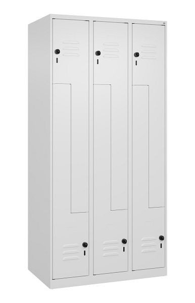 C+P Z-Spind Classic PLUS, 6 Abteile, 1850x900x500mm, 9016/9016, Drehriegel, 080003-306 S10017