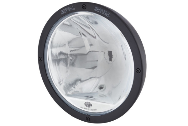 HELLA Halogen-Fernscheinwerfer, Luminator Metal, 24/12V, rund, Referenz: 50, geschraubt, E1 3099/ECE-R7/ECE-R112, glasklar, 800mm, links, 1F8 007 560-401