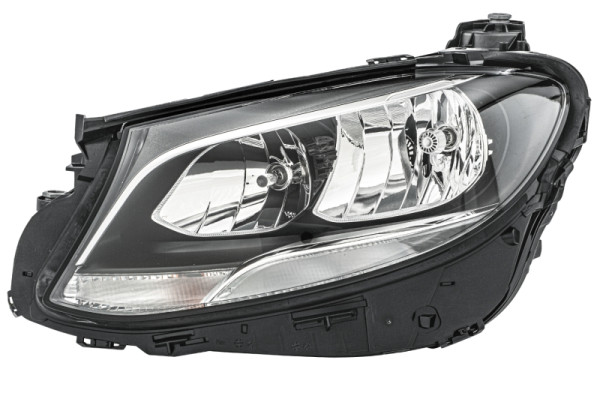 HELLA Halogen-Hauptscheinwerfer, für u.a. Mercedes-Benz E-Class (W213), für Linksverkehr, links, 1LG 012 076-071