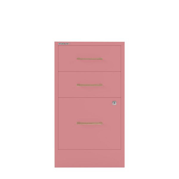 Bisley Home Filer, 2 Universal-, 1 HR-Schublade, Eichengriff, 601 pink, PFA3OH601