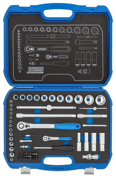 GEDORE Steckschlüssel-Satz 1/4"+1/2", verlängerbar, 3108902