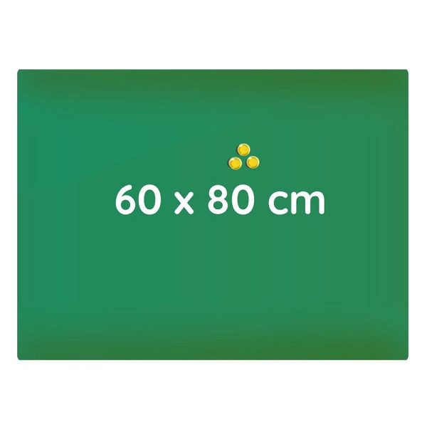 Lüllmann Glas Memoboard, 600 x 800 x 40 mm, grün, 607422