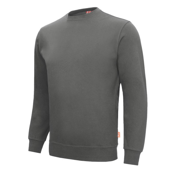 NITRAS MOTION TEX LIGHT, Pullover, 70% Baumwolle / 30% Polyester, 300 g/qm, STANDARD 100 by OEKO-TEX®, Größe: 5XL, Farbe: grau, VE: 15 Stück, 7015-1200-5XL